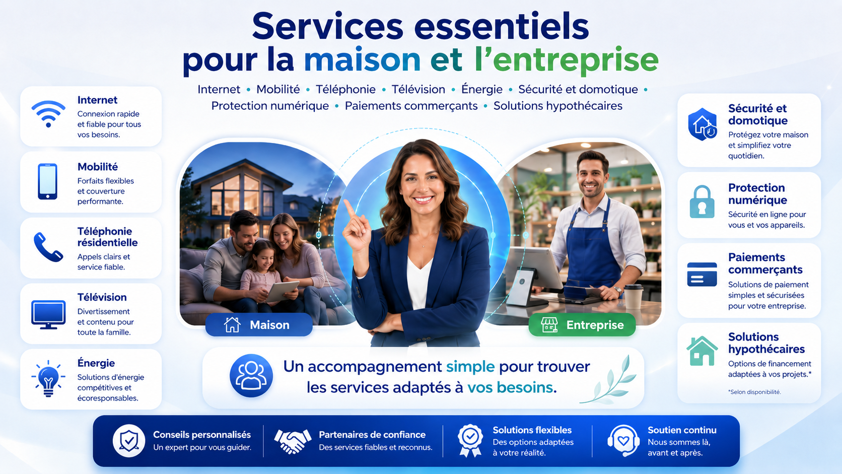 Services essentiels pour la maison et l'entreprise